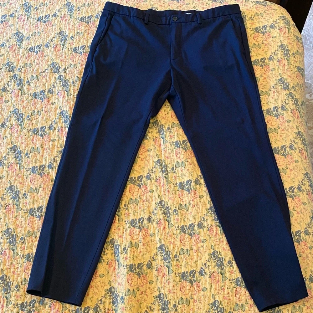 Theory Men's Navy Dress Pants Preowned Size 36x30 Length Has Been Altered. - Picture 1 of 4